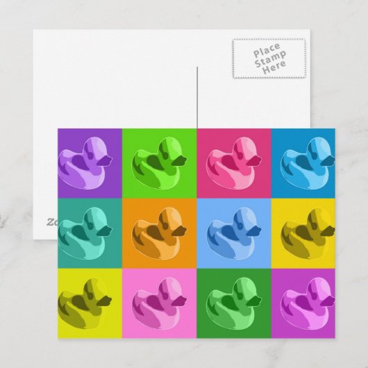 Gummienten Postkarte (Vorne/Hinten)