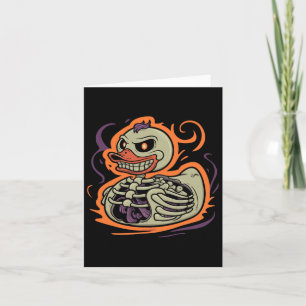 Gummienten-Skelett-Gummienten-Kostüm-Party Karte