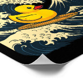 Gummienten-Surfing Japanisch _3 Poster (Ecke)