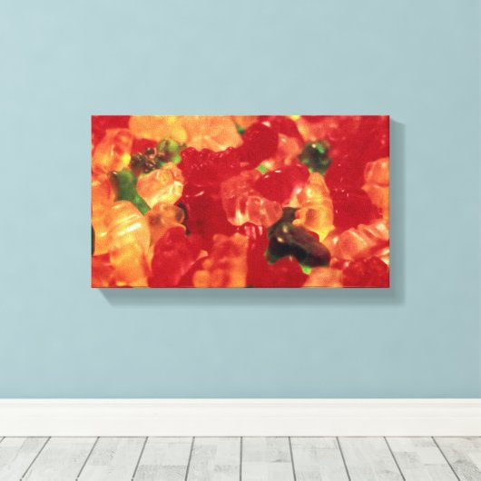Gummies Wrapped Canvas Leinwanddruck (Insitu (Holzboden))