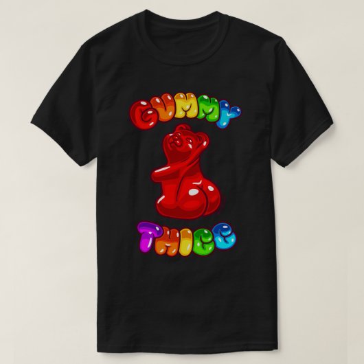 Gummifeuer mit dickem, rotem Gummibär mit großem H T-Shirt (Design vorne)