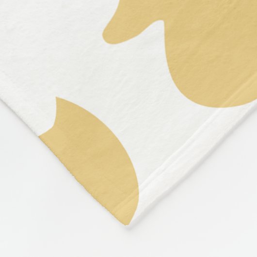 Gummigelbes Ducky Design Fleecedecke (Ecke)