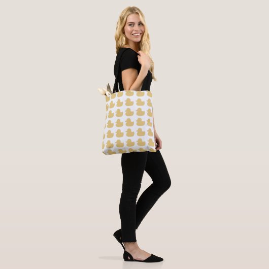 Gummigelbes Ducky Design Tasche (Am Model)
