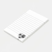 Gummigestanzte Heart- und Pet-Paw-Drucke Post-it Klebezettel (angewinkelt)