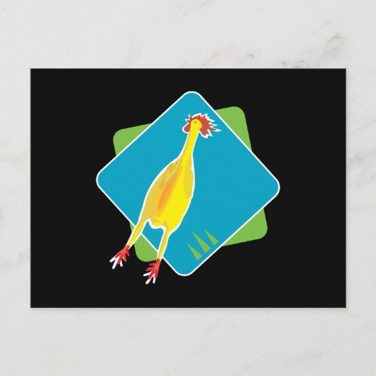 Gummihuhn Postkarte (Vorderseite)