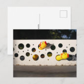Gummihühner spielen postkarte (Vorne/Hinten)