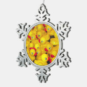 Gummiklebemuster Schneeflocken Zinn-Ornament (Rechts)