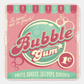 Gummikleber Quadratischer Aufkleber (Vorderseite)