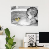 'Gummiklemme' drucken Poster (Heimbüro)