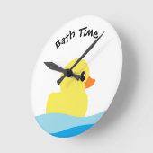 "Gummiklemme" Runde Wanduhr (Winkel)