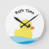 "Gummiklemme" Runde Wanduhr (Vorderseite)