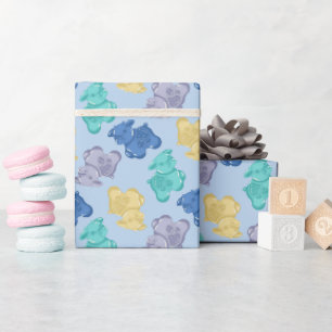 Gummikuh Icy Blue Berry Geschenkpapier