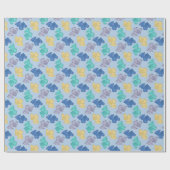Gummikuh Icy Blue Berry Geschenkpapier (Flach)
