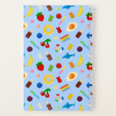 Gummiliebhaber Blau Notizblock (Rückseite)