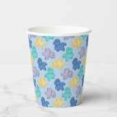 Gummipferde Glaziale Beere Eisblau Pappbecher (Rückseite)