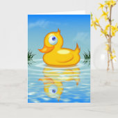 GummiQuackling Karte (Gelbe Blume)