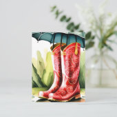 Gummiraupenstiefel, Postkreuzung Postkarte (Stehend Vorderseite)