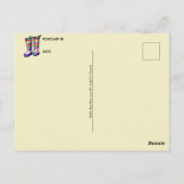 Gummiraupenstiefel, Postkreuzung Postkarte (Rückseite)