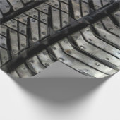 Gummireifen-Art-Automobilbeschaffenheit Geschenkpapier (Ecke)