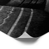 Gummireifen, gebacken poster (Ecke)