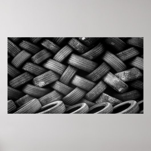 Gummireifen, gebacken poster (Vorne)