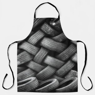 Gummireifen, gebacken schürze