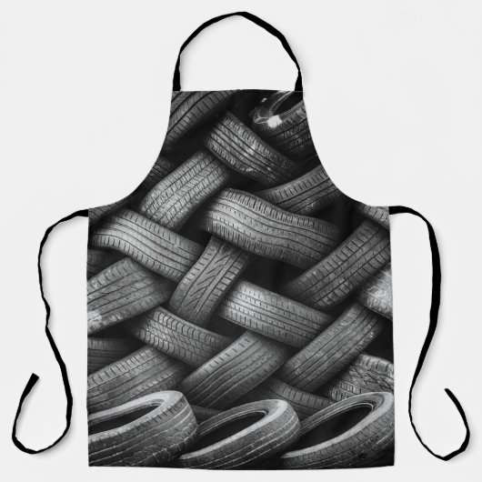 Gummireifen, gebacken schürze (Vorderseite)