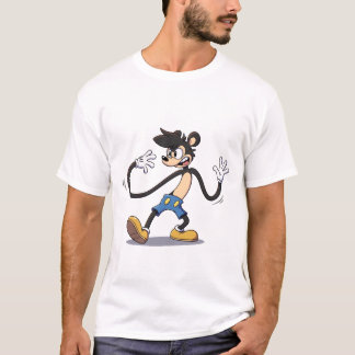 Gummischlauch-Retro: Ein bendy Cartoon-Charakter T-Shirt
