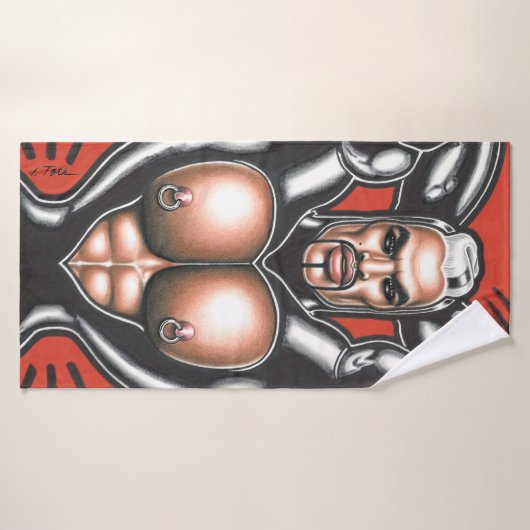 Gummischuhe am Gym Badehandtuch (Badehandtuch)