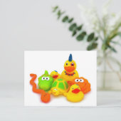 Gummispielzeug Postkarte (Stehend Vorderseite)