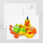 Gummispielzeug Postkarte (Vorne/Hinten)