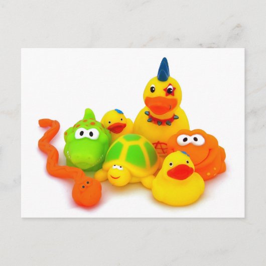Gummispielzeug Postkarte (Vorderseite)