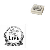 Gummistempel 'Leben und leben lassen' 2" (Stempel)