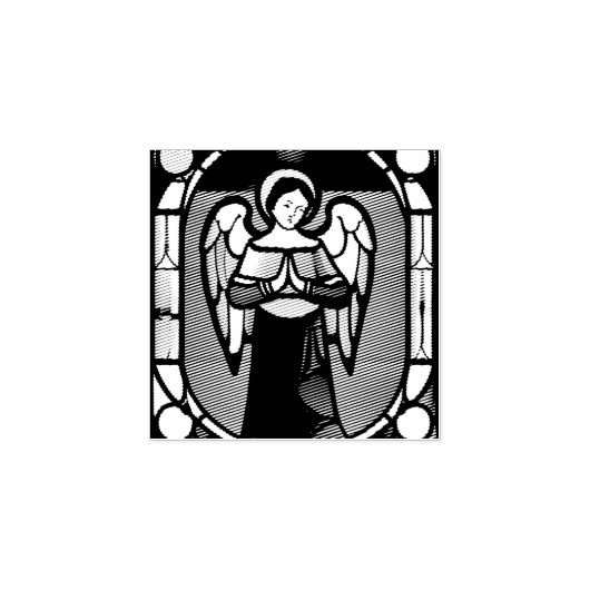 Gummistempel mit Angel (Prägung)