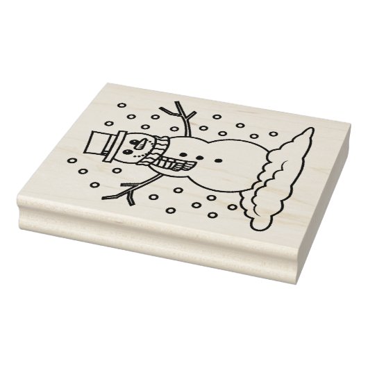 Gummistempel - Schneemann (Stempel)