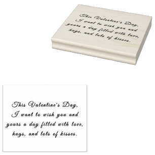 Gummistempel - Valentinstag - Liebe Umarmungen Küs