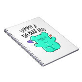 Gummy A Big Bar Hug Funny Candy Gummy Bären Puff Notizblock (Rechte Seite)