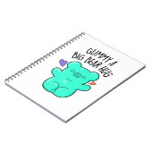Gummy A Big Bar Hug Funny Candy Gummy Bären Puff Notizblock (Linke Seite)