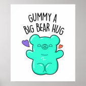 Gummy A Big Bar Hug Funny Candy Gummy Bären Puff Poster (Vorne)