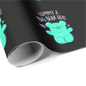 Gummy A Big Bar Hug Funny Candy Pub Dark BG Geschenkpapier (Rolleneckpunkt)