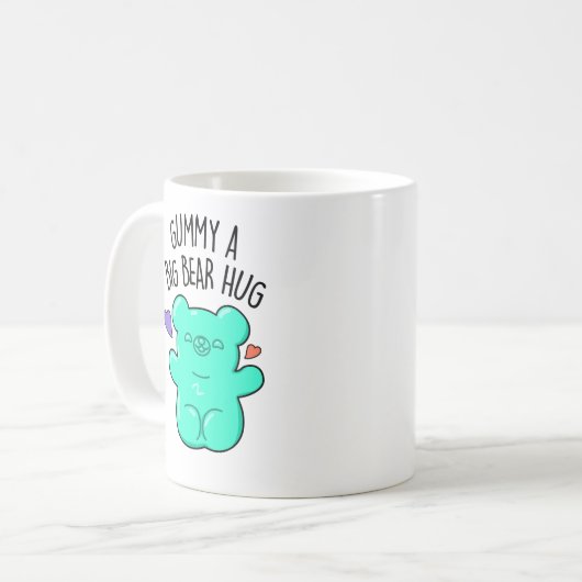 Gummy A Big Bar Hug Funny Candy Pub Kaffeetasse (Vorderseite Links)