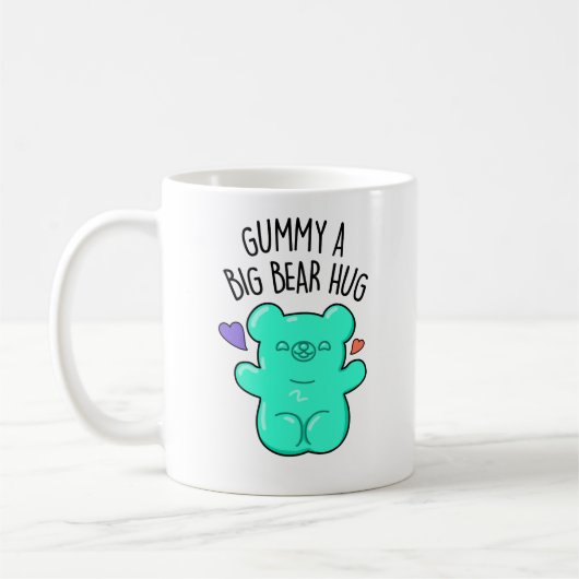 Gummy A Big Bar Hug Funny Candy Pub Kaffeetasse (Links)