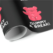 Gummy A Break Funny Candy Pub Dark BG Geschenkpapier (Rolleneckpunkt)