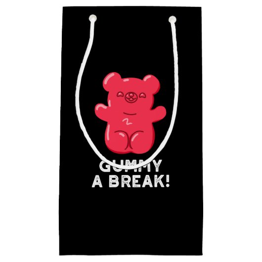 Gummy A Break Funny Candy Pub Dark BG Kleine Geschenktüte (Vorderseite)