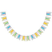 Gummy Bär farbenfroh Jelly Candy Kids Party Wimpelkette (Alle)