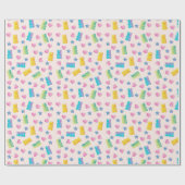 Gummy Bär farbenfrohe Jelly Candy Kids Geschenkpapier (Flach)