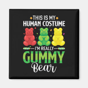 Gummy Bär mein menschliches Kostüm Funny Candy Hal Magnet