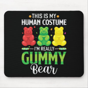 Gummy Bär mein menschliches Kostüm Funny Candy Hal Mousepad