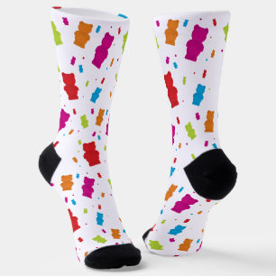 Gummy Bären Candy Muster Socken
