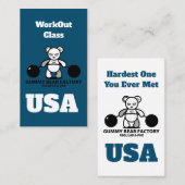 Gummy Bären Factory AB Ausbildung Visitenkarte (Vorne/Hinten)